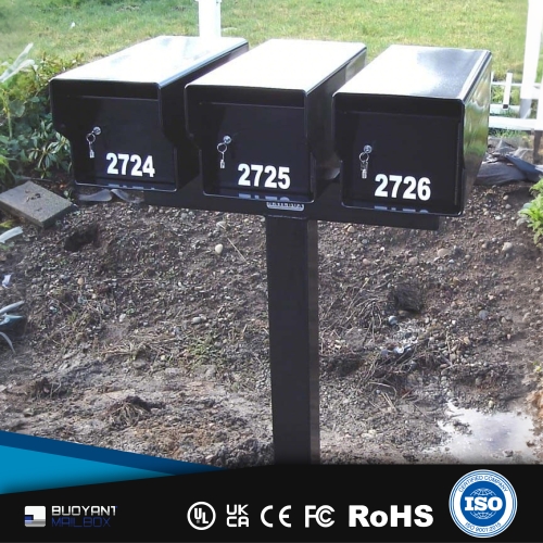 30 - Year Factory: Custom Post - Mounted Mailboxes with Locks