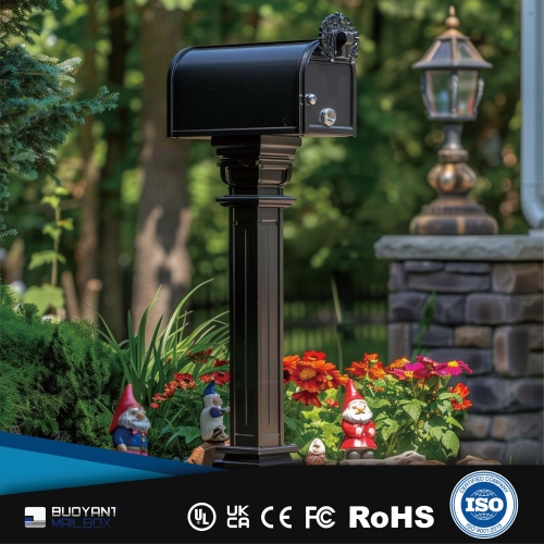 30 - Year Factory: Custom Black Free - Standing Mailboxes