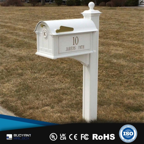 30 - Year Factory: Custom White Pedestal Mailboxes