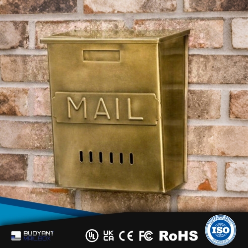 Brass Wall - Mounted Mailbox for Luxury 