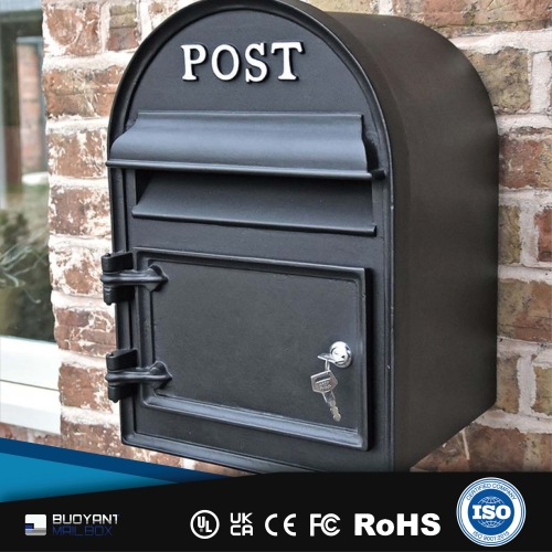 Black Wall - Mounted Mailbox for Modern 