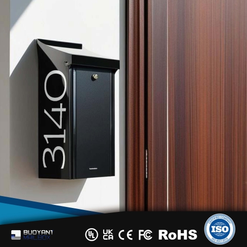 Modern - Style Wall - Mounted Mailbox fo