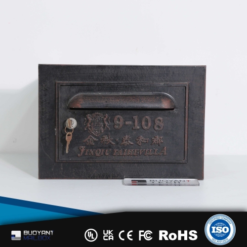 Residential Recessed Wall-Mounted Large-Capacity Outdoor Mailbox, Secure & Anti-Theft, Bulk Cust