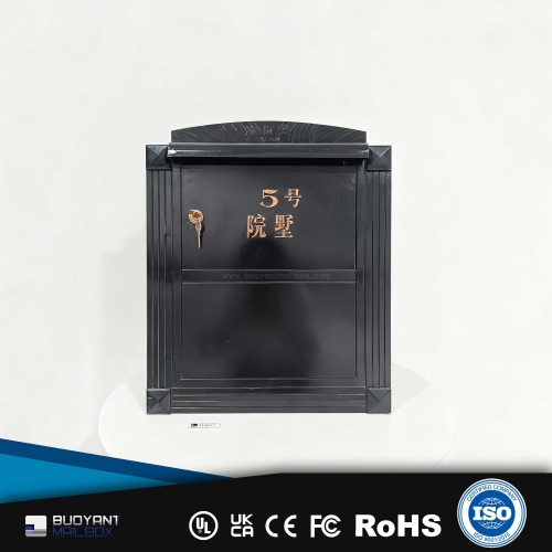 Recessed Wall-Mounted Large-Capacity Outdoor Mailbox, Secure & Anti-Theft, Bulk Customizable for