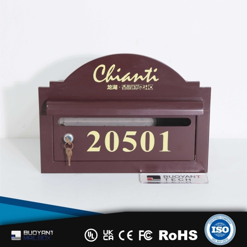 Recessed Large-Capacity Residential Mailbox, Bulk Customizable for Property Management（M0307)