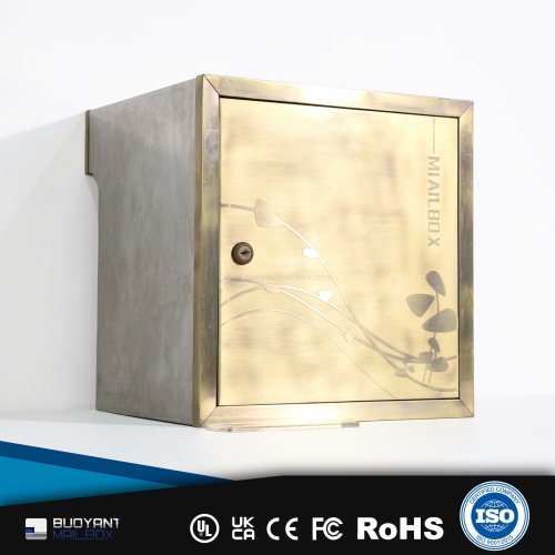 Large-Capacity Secure Brass-Style Mailbo