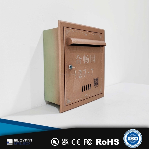 Outdoor Recessed Weatherproof Mailbox, S