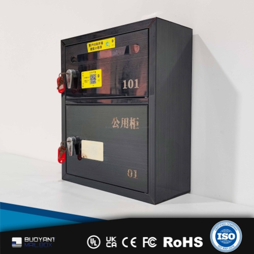 Wall-Mounted Mailbox with Mail & Storage Function, Rentable for Sending & Receiving, Customi
