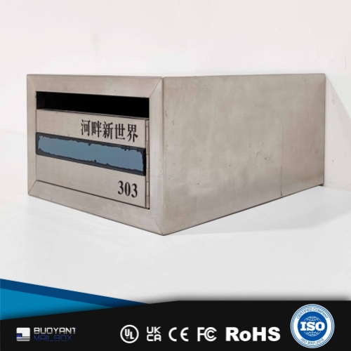 Indoor Stainless Steel Wall-Mounted Mailbox, Bulk Customizable as Needed（M109)